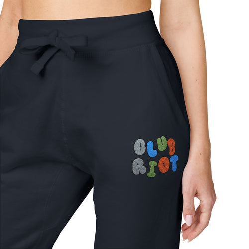Embroidered Fleece Sweatpants