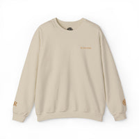Custom Date & Monogram Roman Numeral Crewneck Sweatshirt - Sand