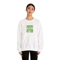 Sparkling Green Text – Crewneck Sweatshirt