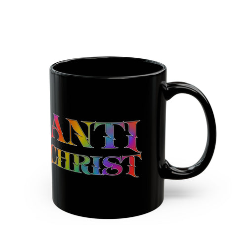 Black Mug – Anti‑Christ (Bold Statement)