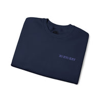 Copy of Custom Date & Monogram Roman Numeral Crewneck Sweatshirt - Navy