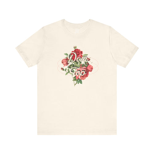 Don’t Top – Floral V-Neck Tee