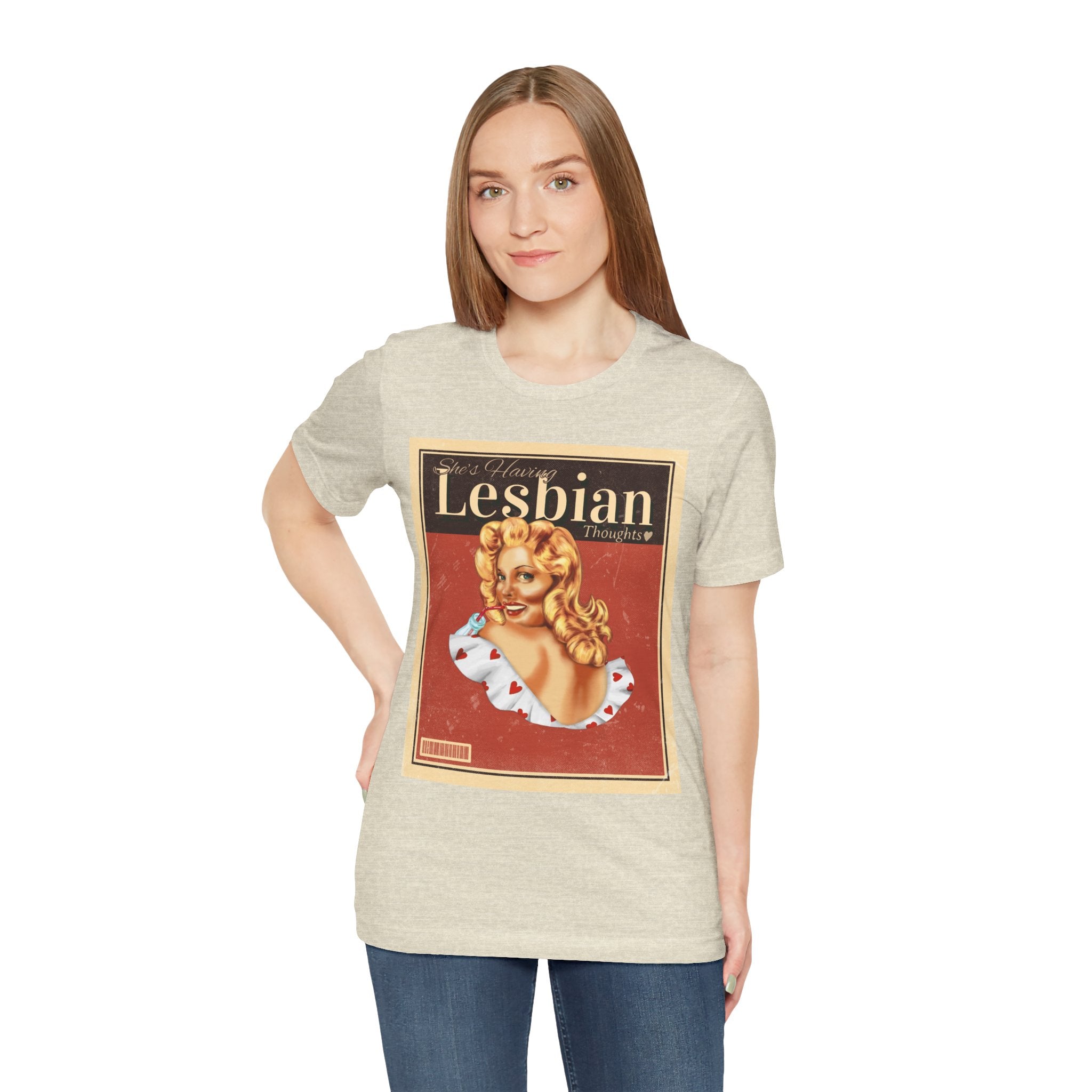 She’s Having Lesbian Thoughts – Retro Tee