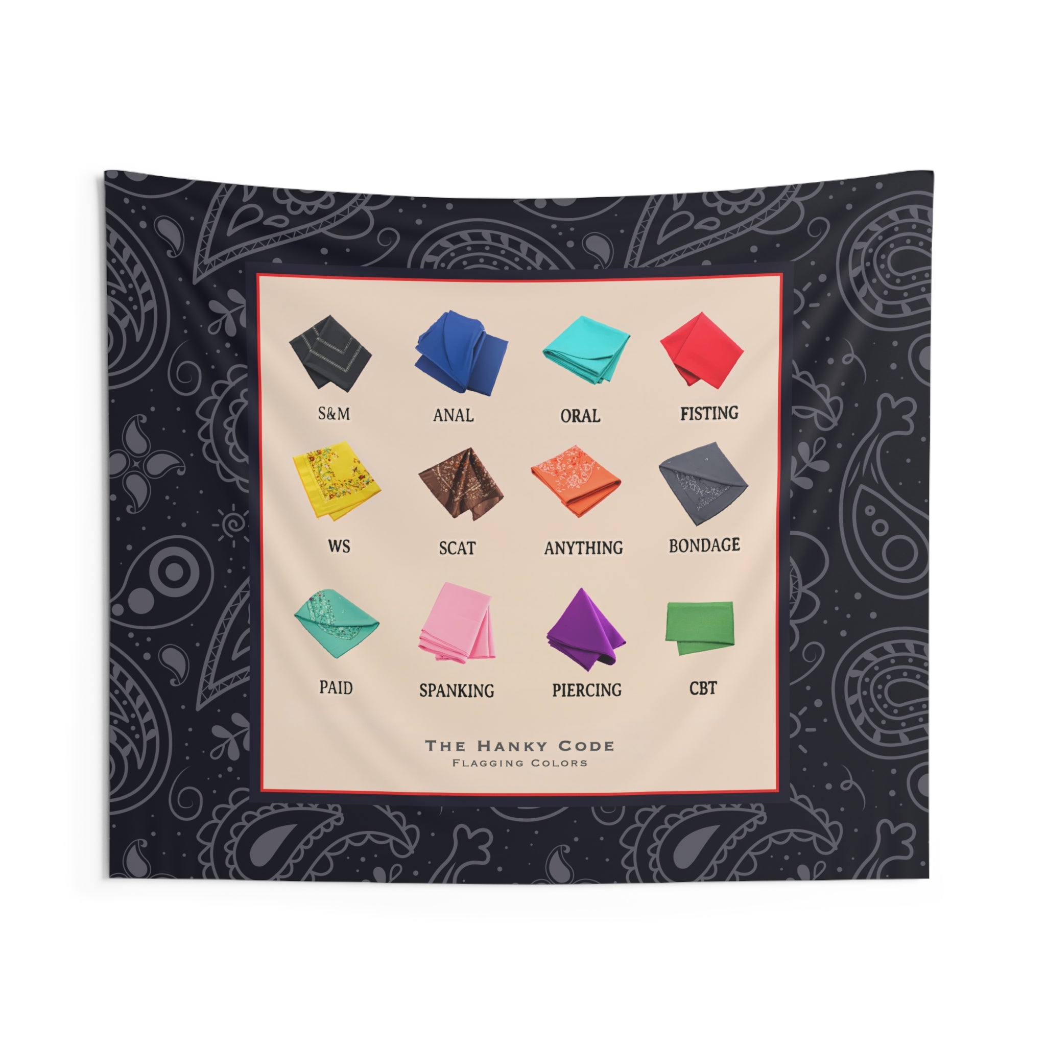 Hanky Code Wall Tapestry