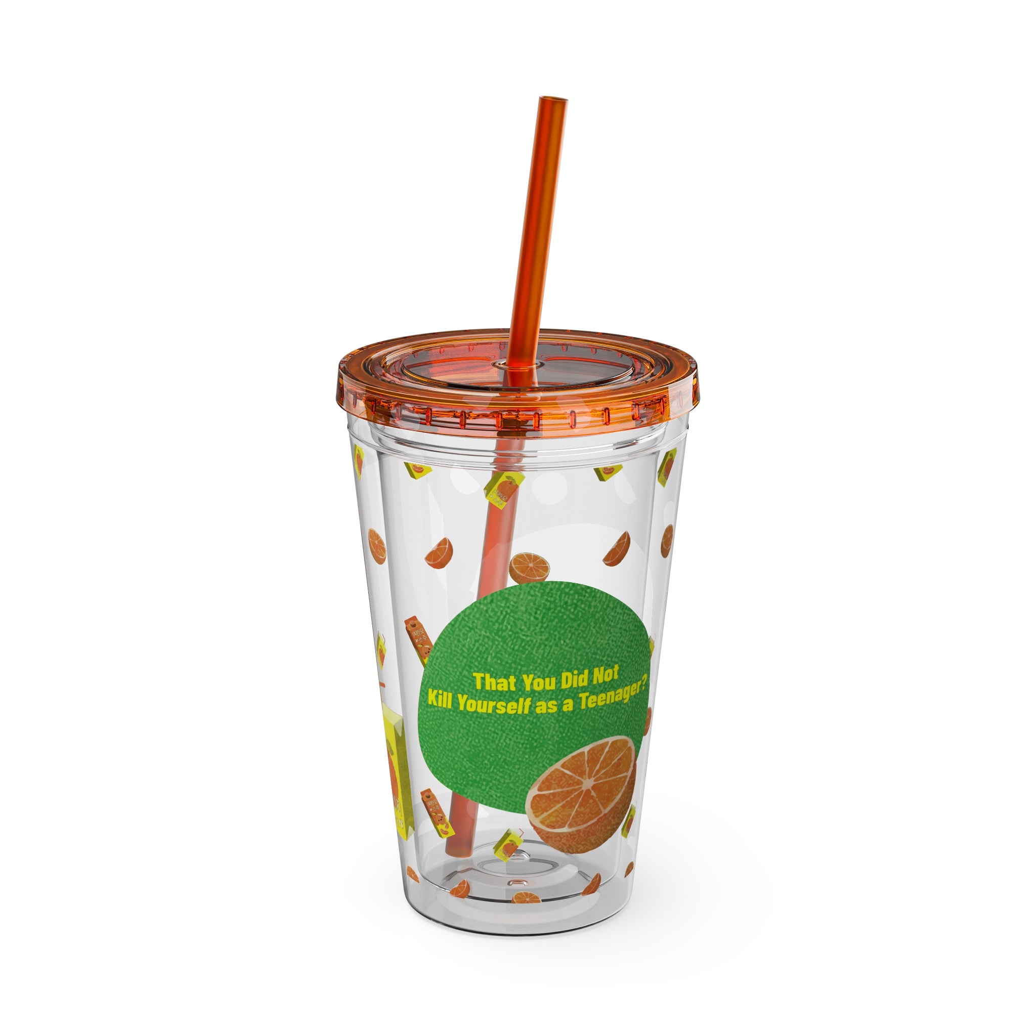 Orange Juice Tumbler – 16oz