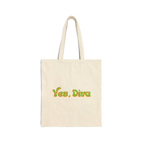 YES, DIVA – Canvas Tote (Bold Print)