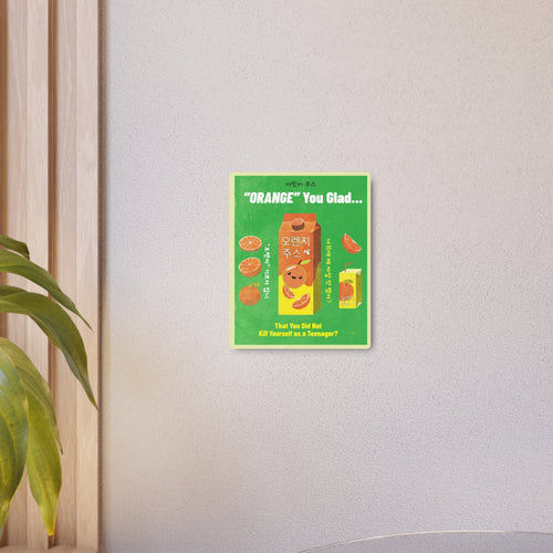 Retro Orange Juice – Metal Sign