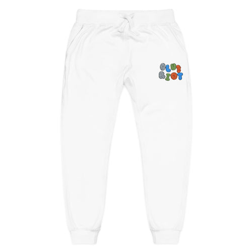 Embroidered Fleece Sweatpants