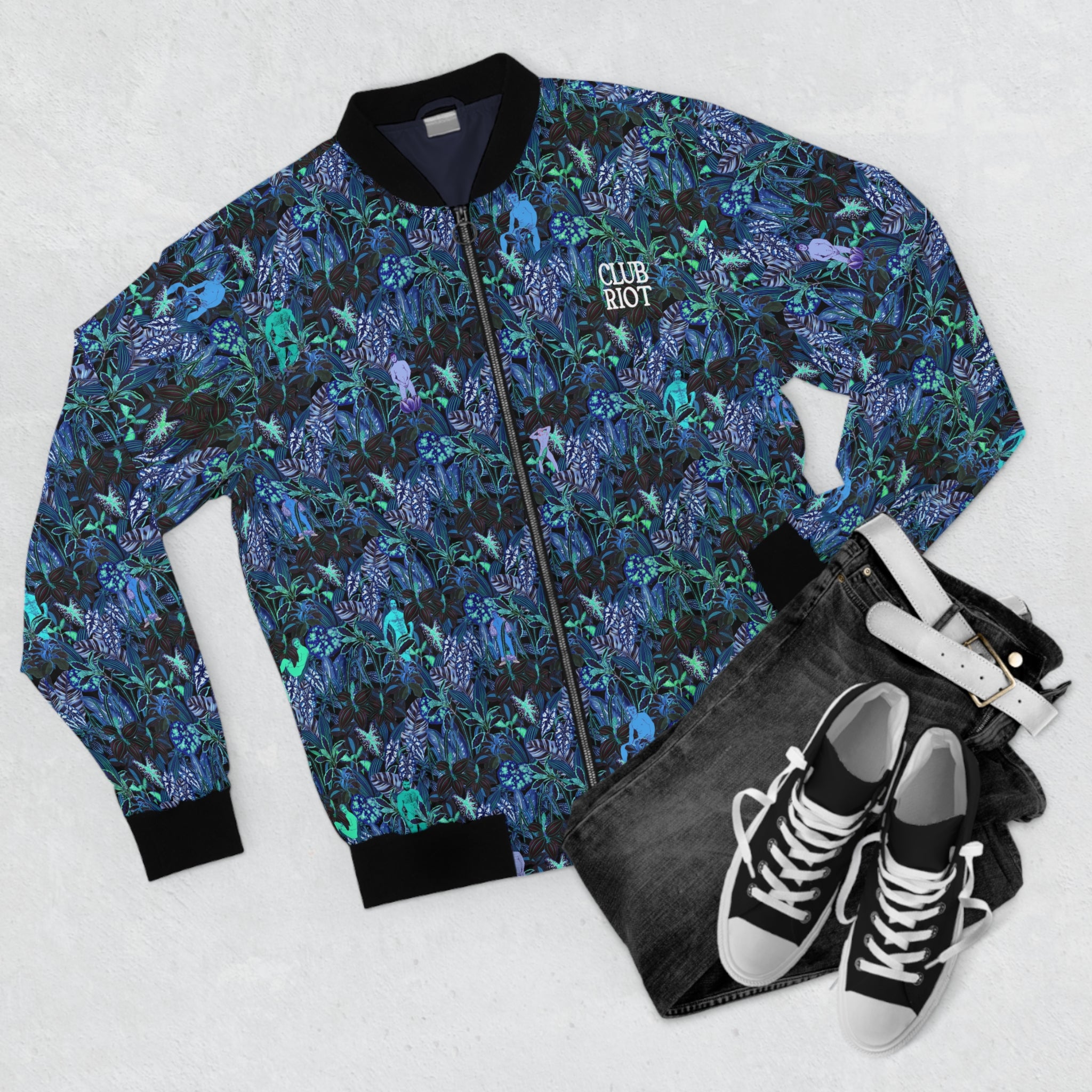 Bomber Jacket – Tropical Print, Street Attitude
