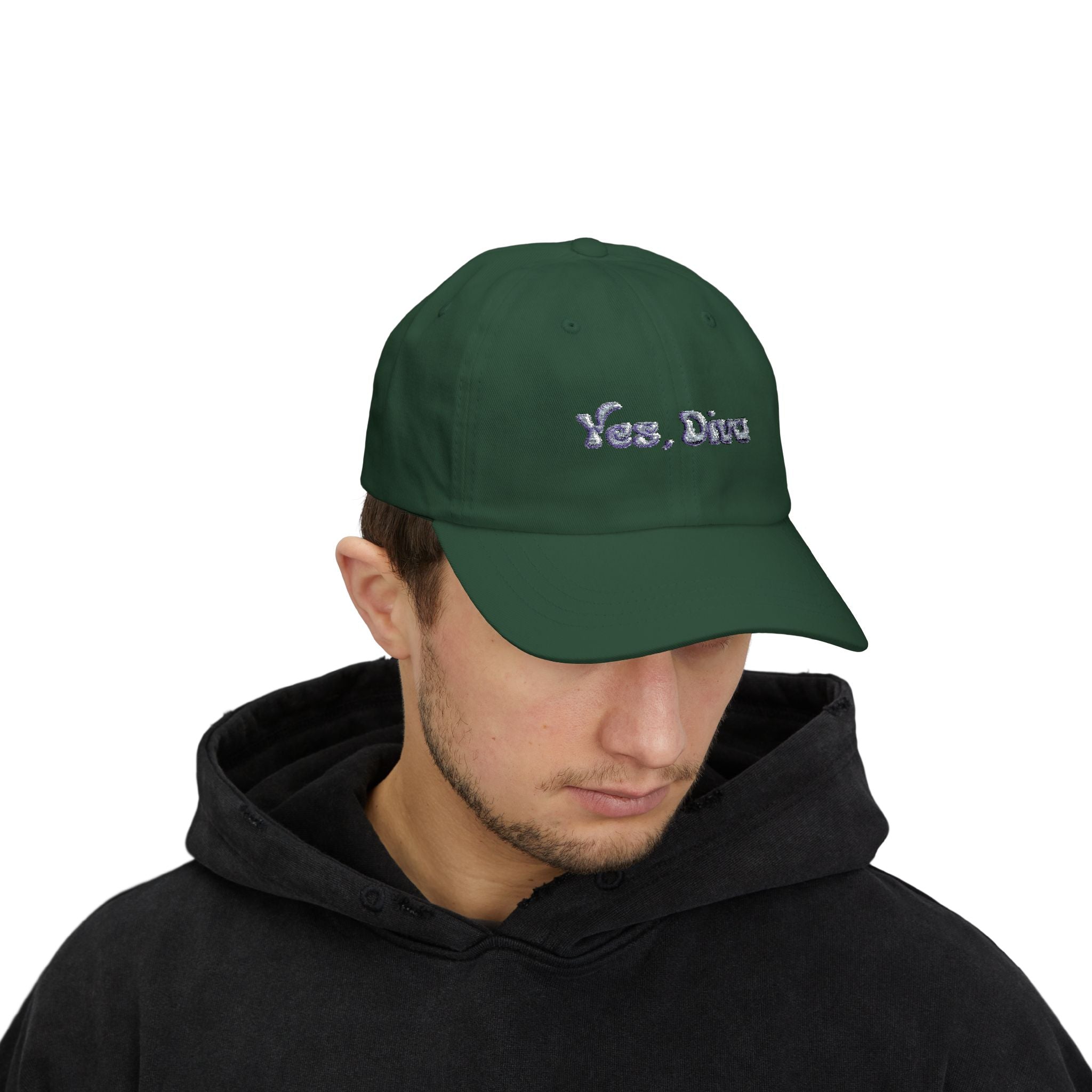 YES, DIVA – Dad Cap (White, Embroidered)