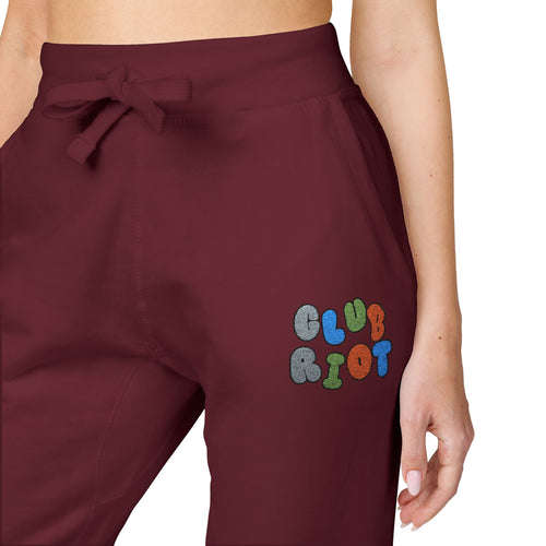 Embroidered Fleece Sweatpants