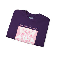 Graphic Sweatshirt – Love Who You Want (Dark Humor)