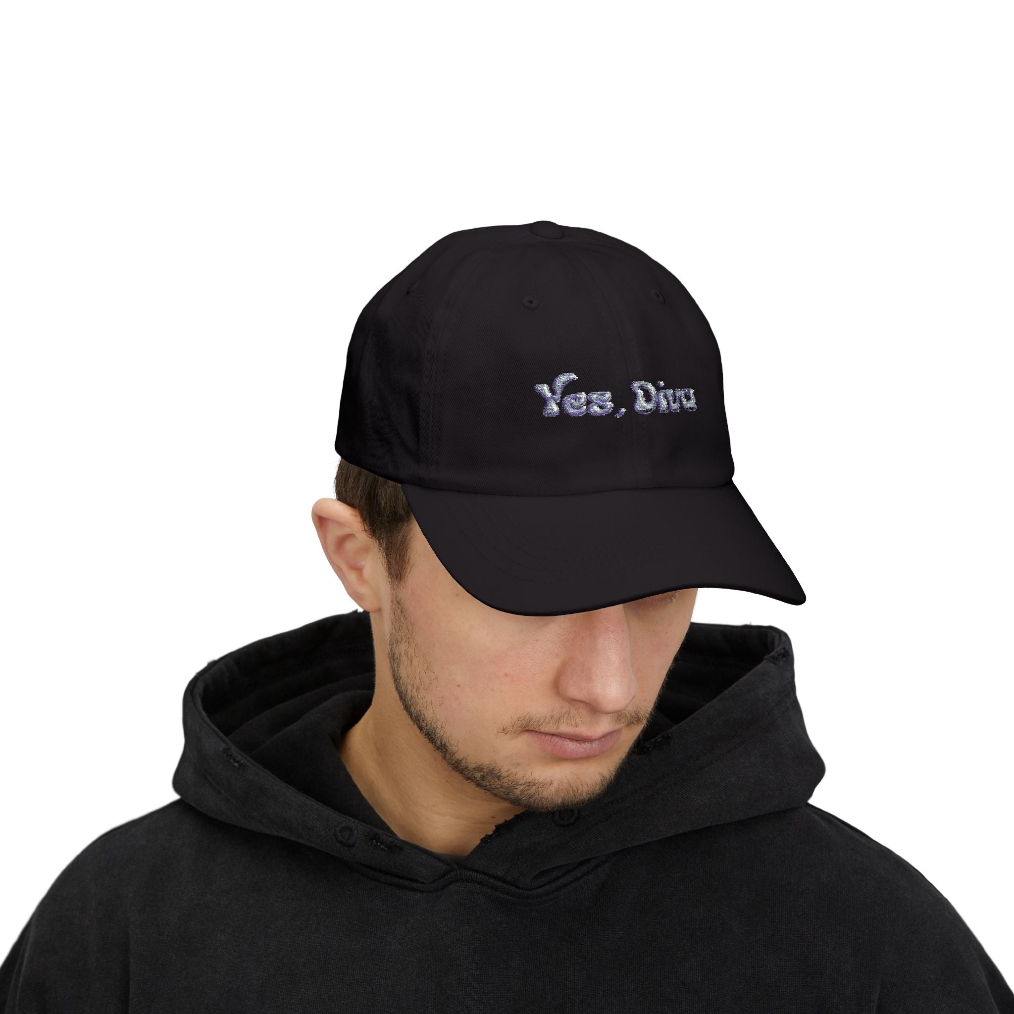 YES, DIVA – Dad Cap (White, Embroidered)