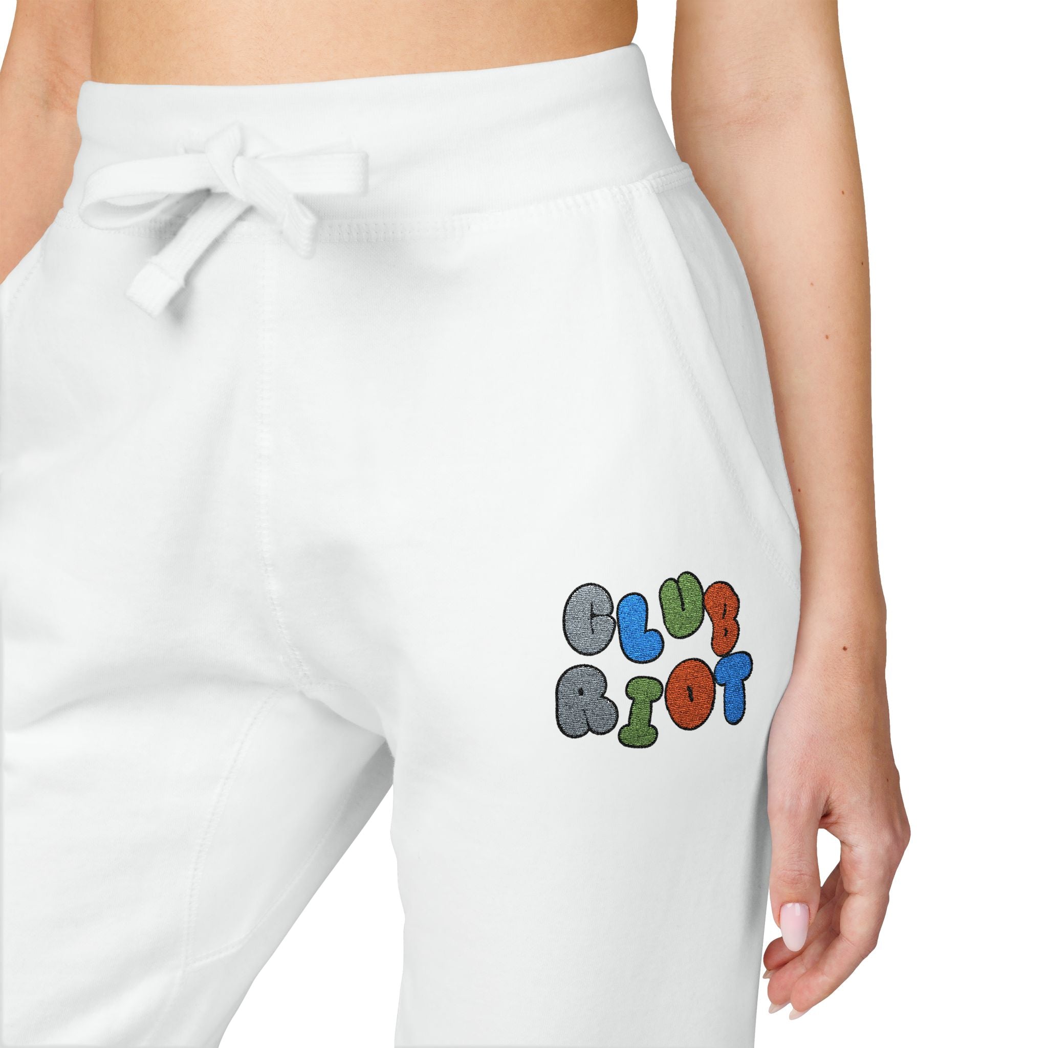 Embroidered Fleece Sweatpants