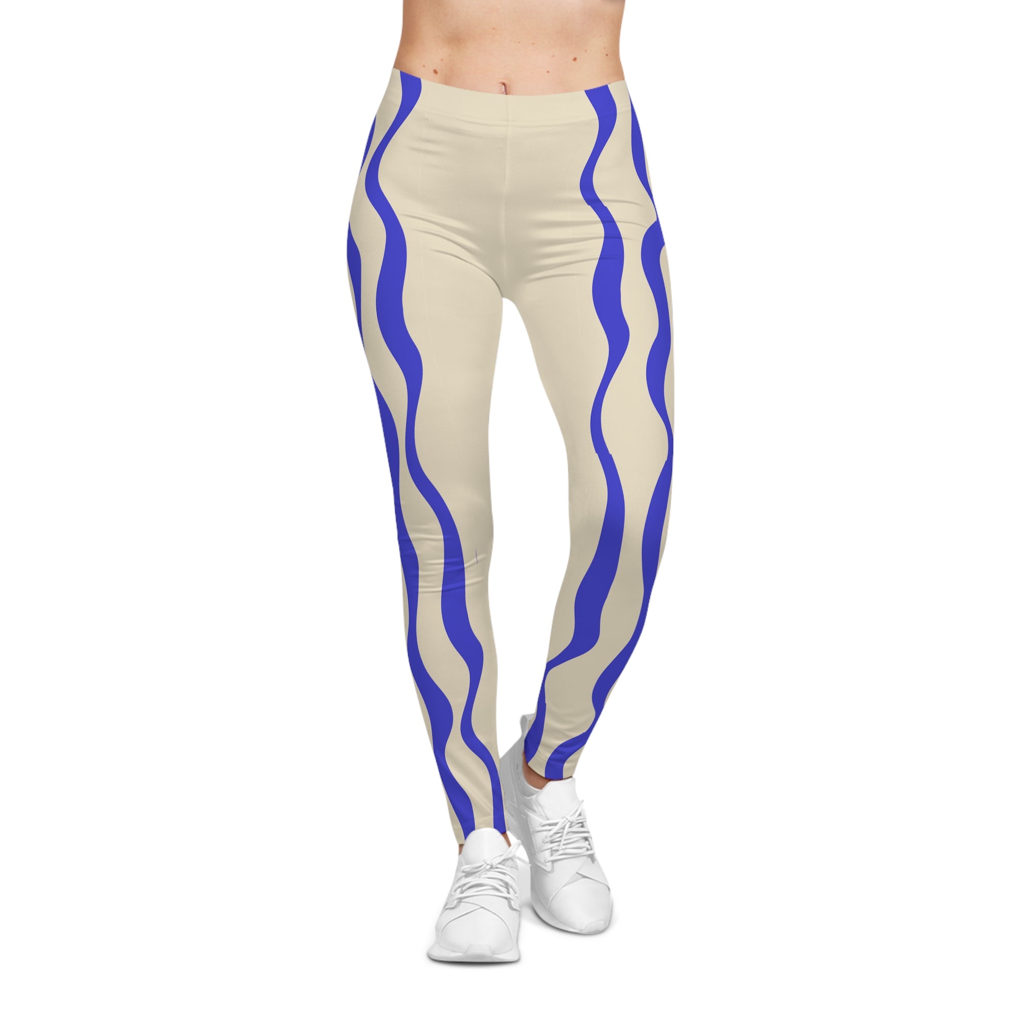 Wave-Print Leggings