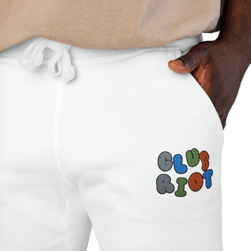 Embroidered Fleece Sweatpants