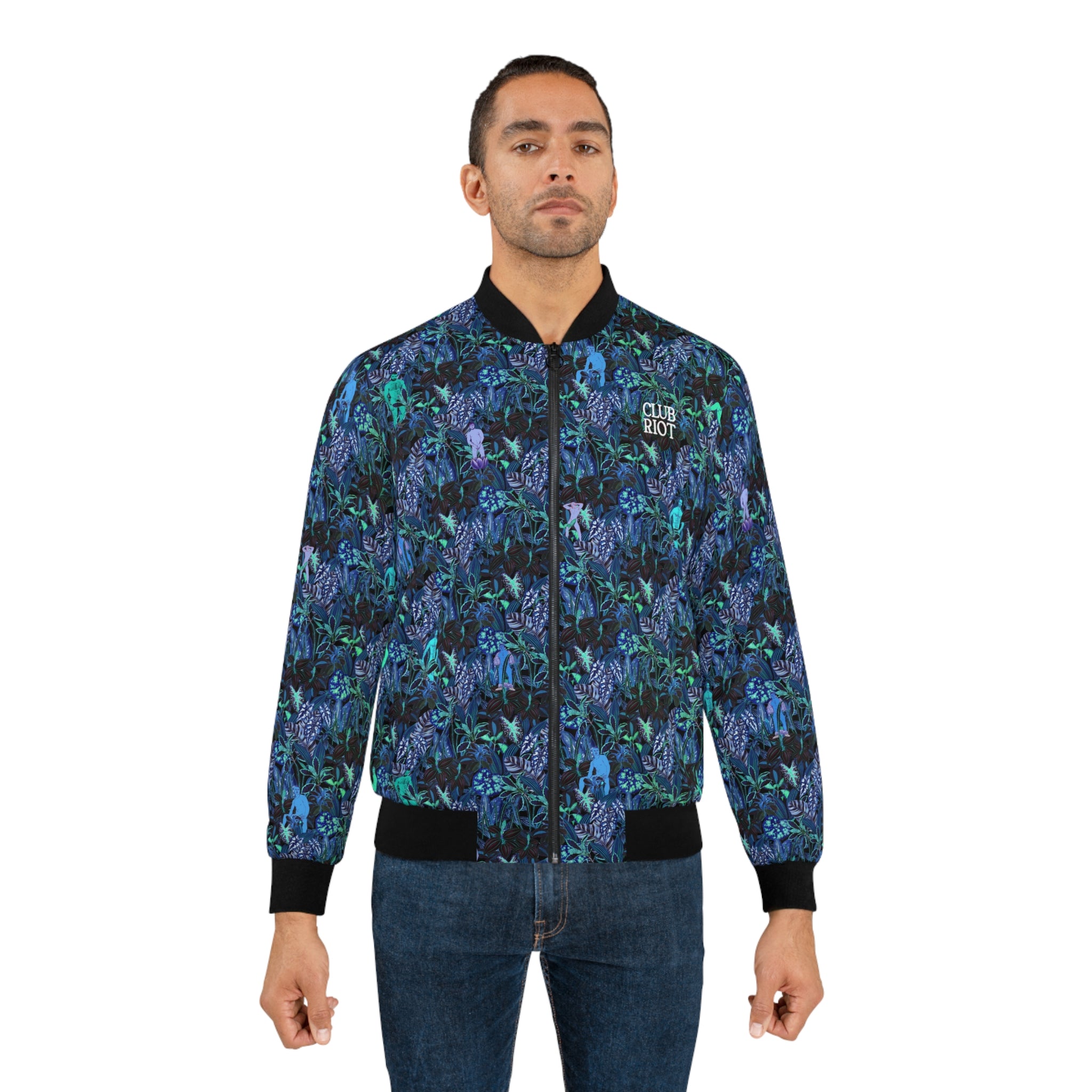 Bomber Jacket – Tropical Print, Street Attitude