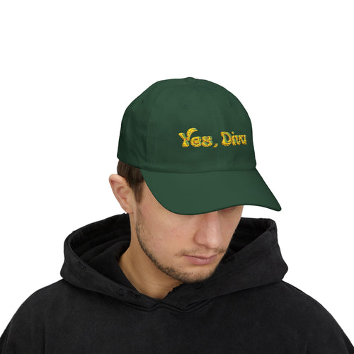 YES, DIVA – Classic Dad Cap (White, Embroidered)