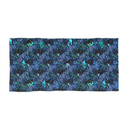 Tropical Underwater Vibe Beach Towel - Perfect for Summer Days & Pool Parties with Club Riot queer streetwear design