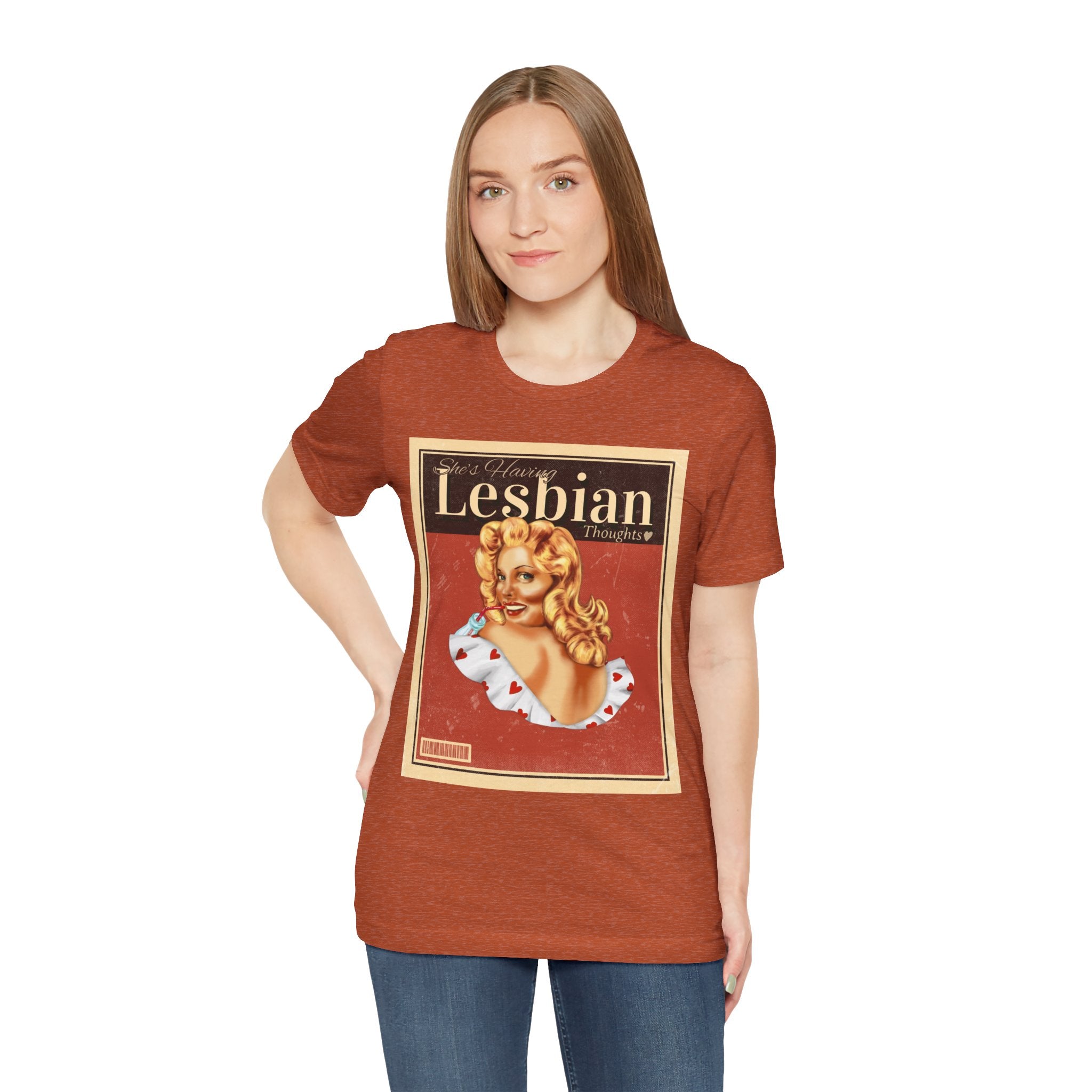 She’s Having Lesbian Thoughts – Retro Tee