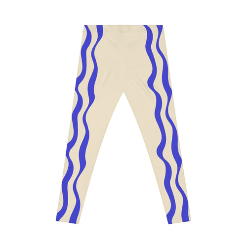 Wave-Print Leggings