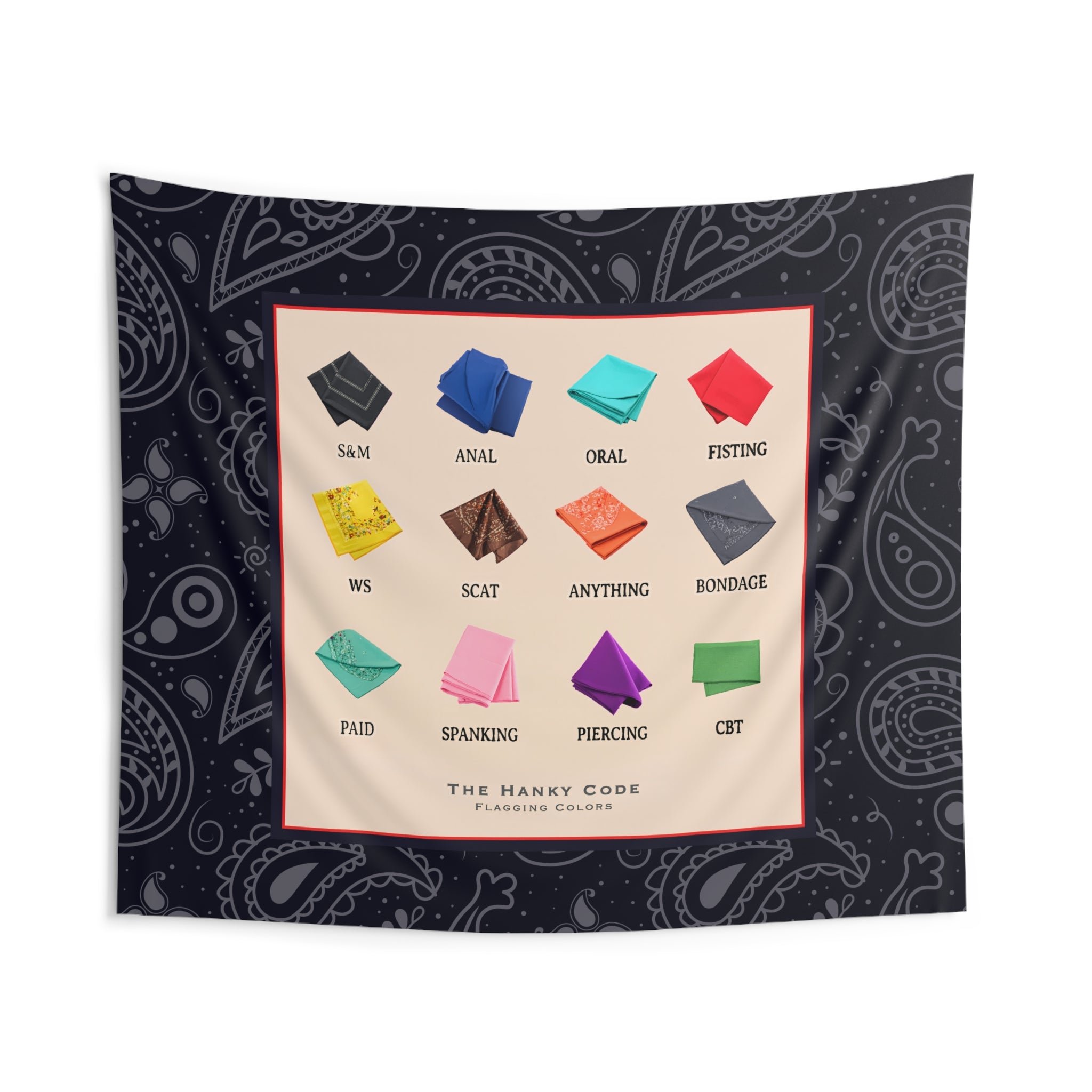Hanky Code Wall Tapestry