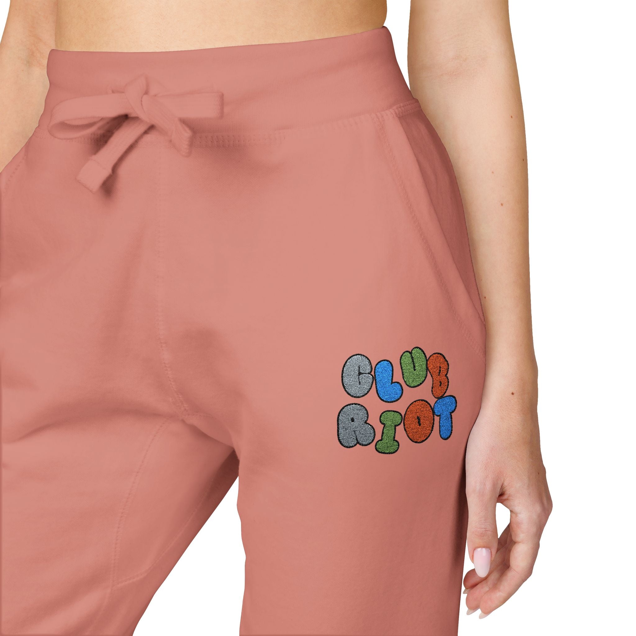 Embroidered Fleece Sweatpants