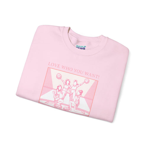 Graphic Sweatshirt – Love Who You Want (Dark Humor)