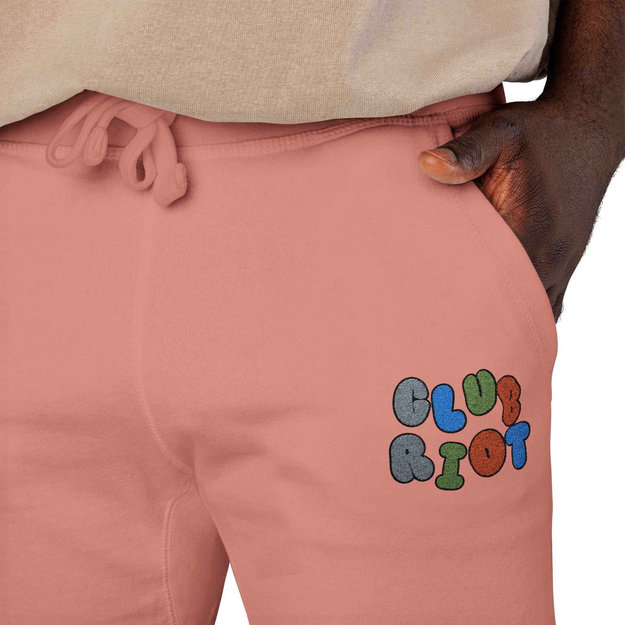 Embroidered Fleece Sweatpants