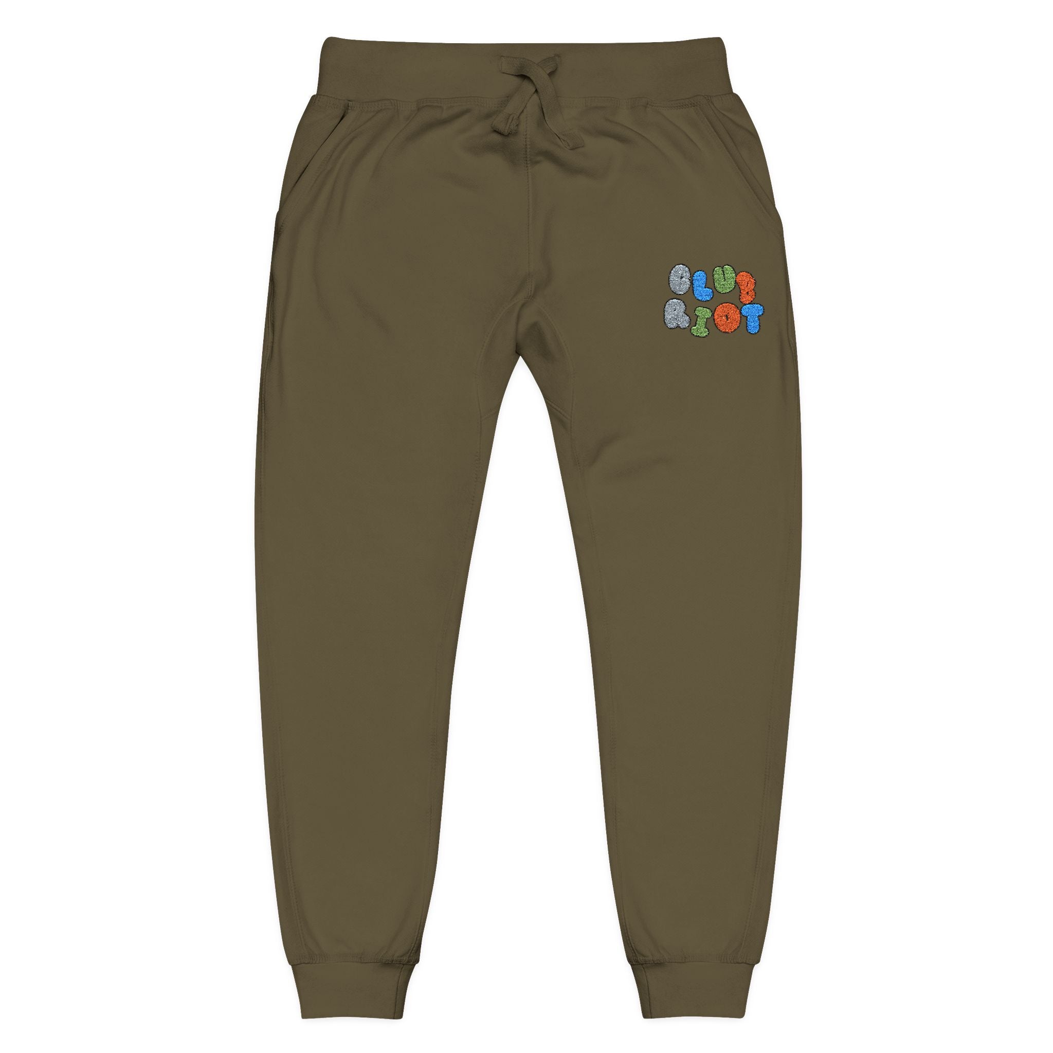 Embroidered Fleece Sweatpants