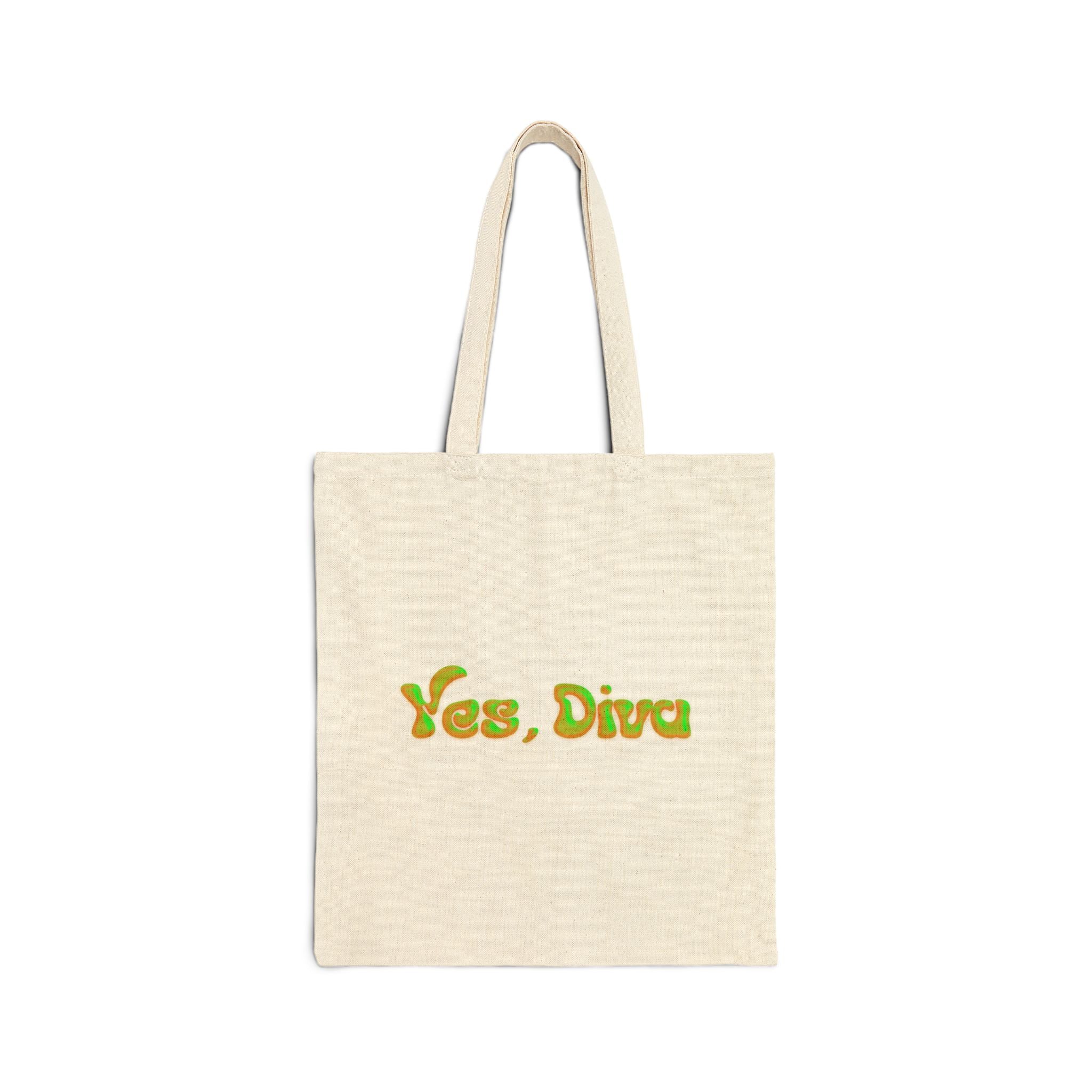 YES, DIVA – Canvas Tote (Bold Print)