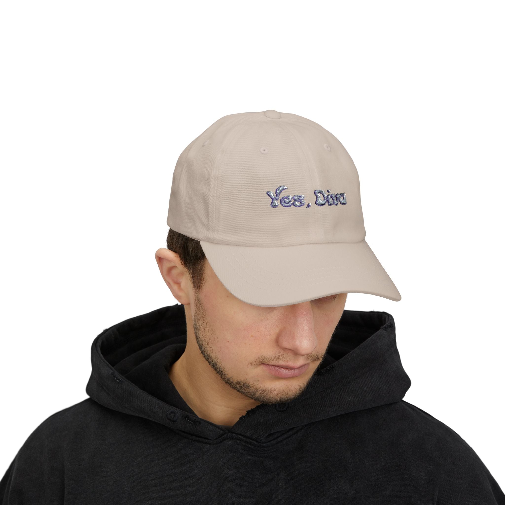 YES, DIVA – Dad Cap (White, Embroidered)