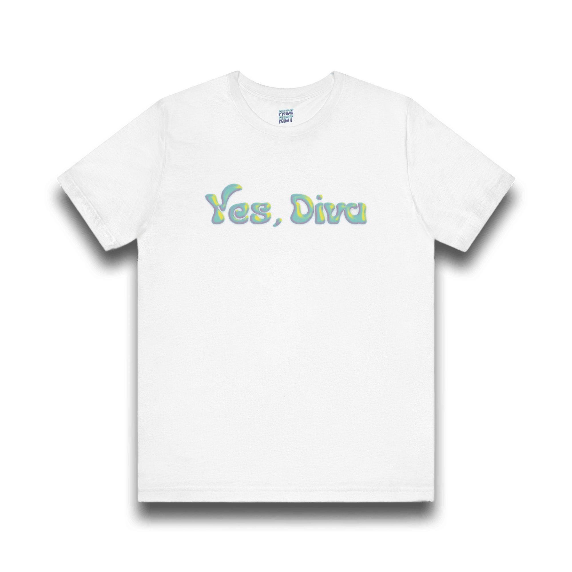 Unisex t-shirt with Club Riot graphic design – queer streetwear tee