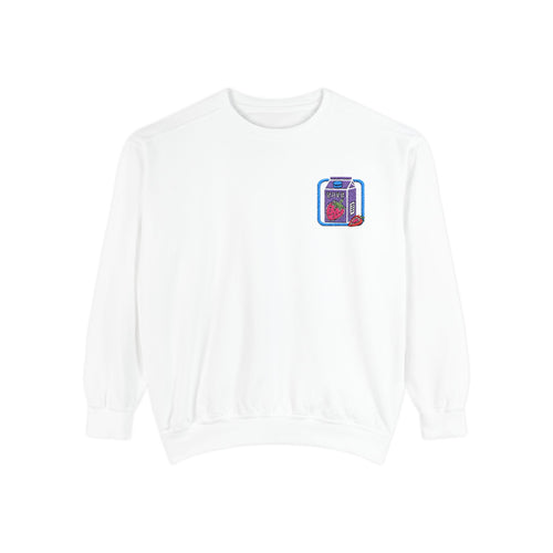 Strawberry Milk – Embroidered Sweatshirt