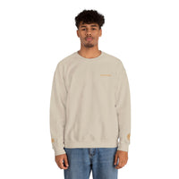Custom Date & Monogram Roman Numeral Crewneck Sweatshirt - Sand