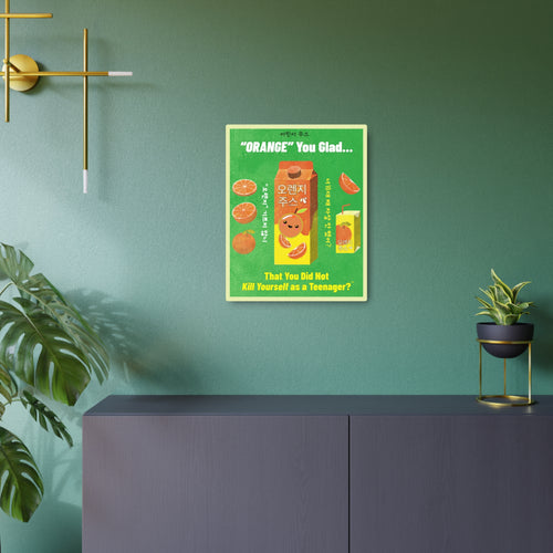 Retro Orange Juice – Metal Sign