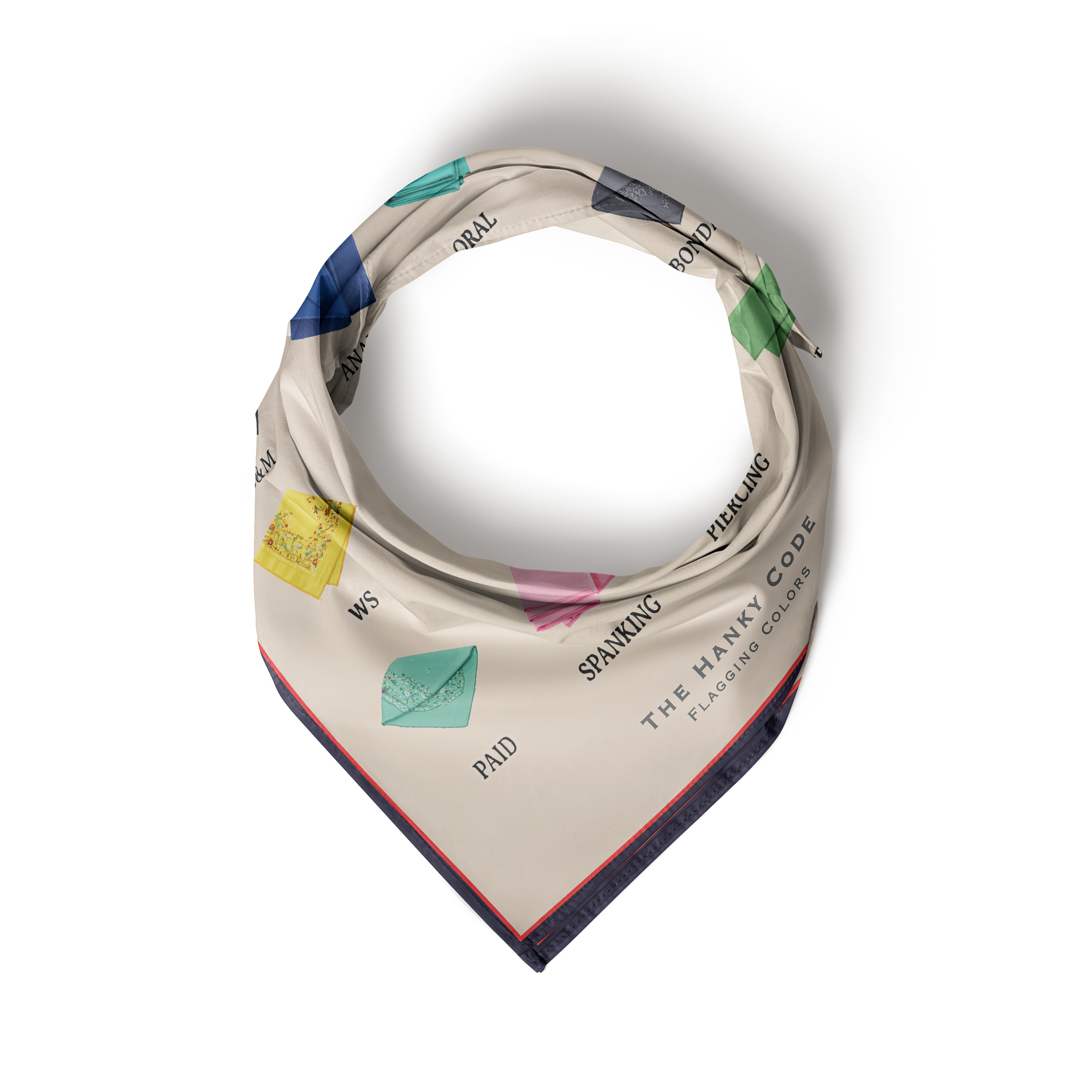 Hanky Code Poly Scarf