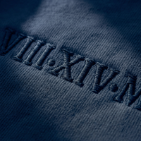 Copy of Custom Date & Monogram Roman Numeral Crewneck Sweatshirt - Navy