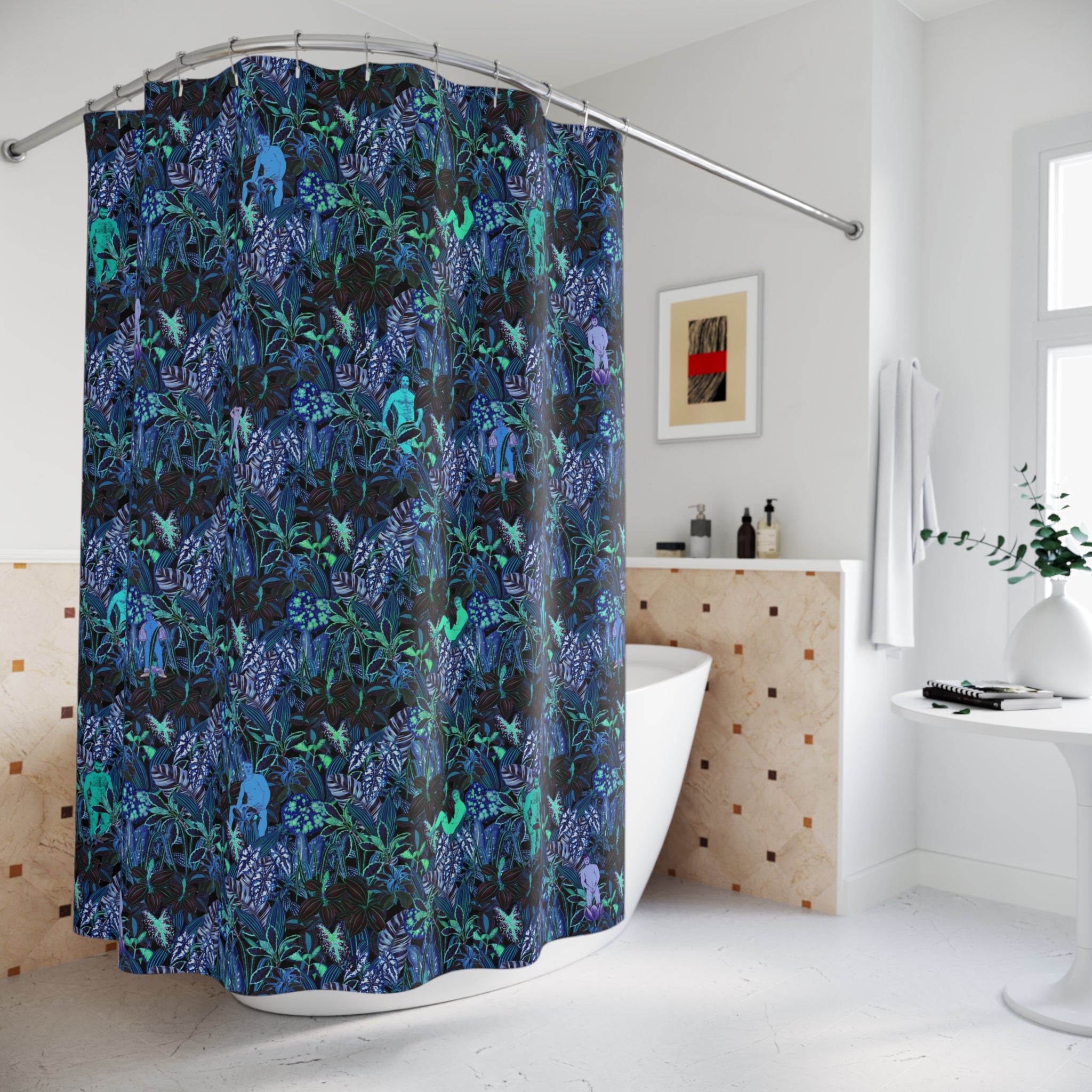 Shower Curtain – Tropical Jungle Drama