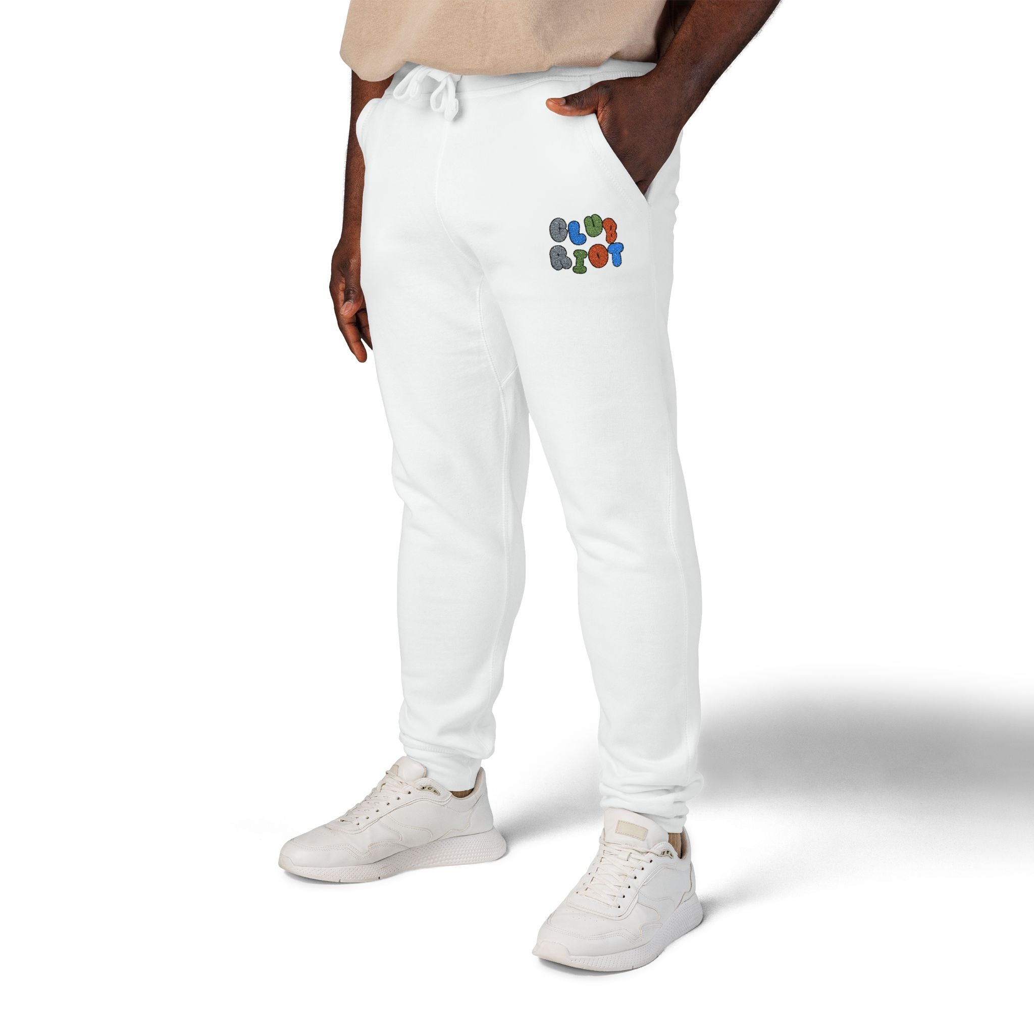 Embroidered Fleece Sweatpants