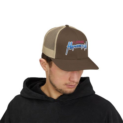 "Flaming Homosexual" Pride Embroidered Trucker Cap
