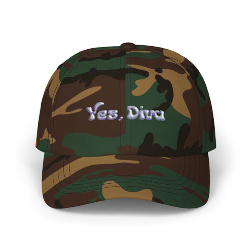 YES, DIVA – Dad Cap (White, Embroidered)