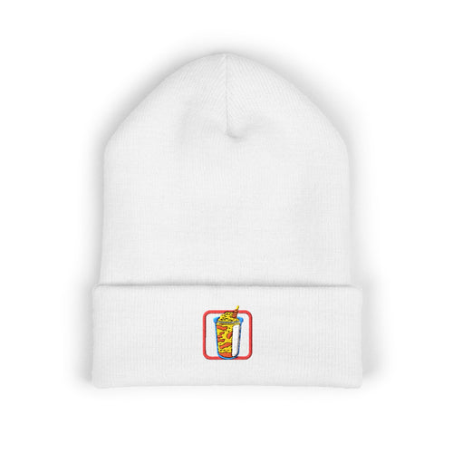 Classic Cuffed Beanie (Embroidery) with Club Riot queer streetwear design
