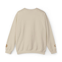 Custom Date & Monogram Roman Numeral Crewneck Sweatshirt - Sand