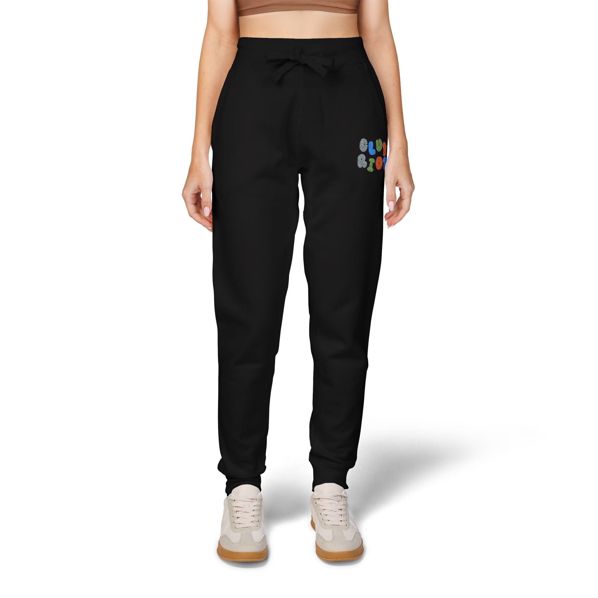 Embroidered Fleece Sweatpants