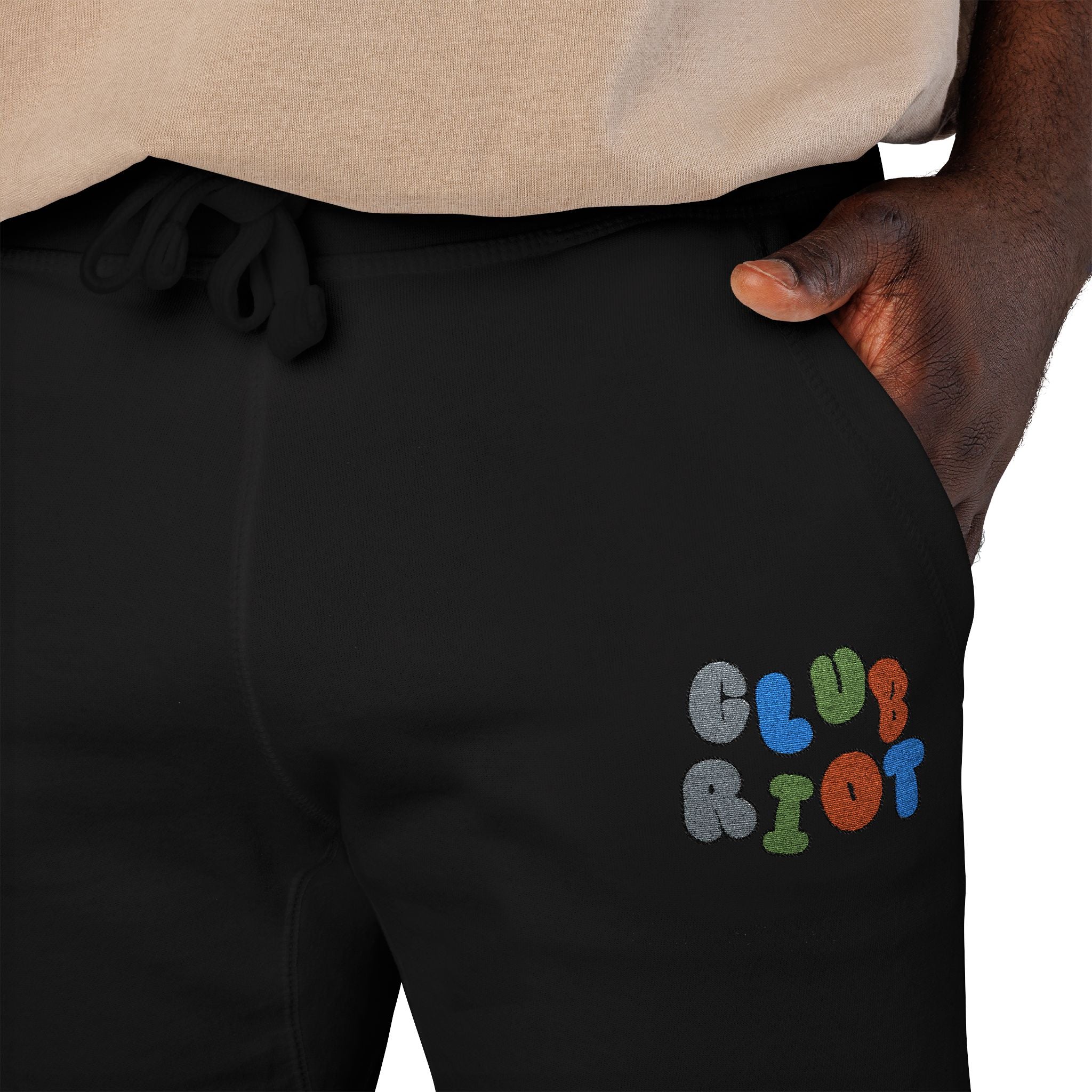 Embroidered Fleece Sweatpants