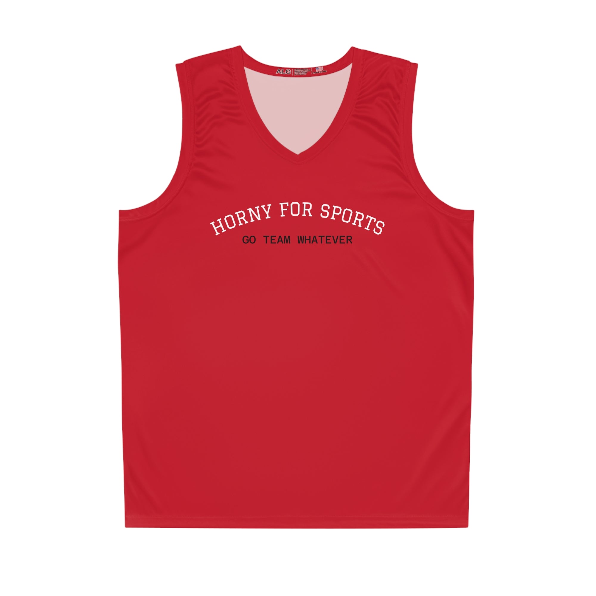 Horny for Sports Basketball Jersey - AOP, Funny Sportswear, Gift for Athletes, Game Day Shirt, Summer Sports Gear with Club Riot queer streetwear design