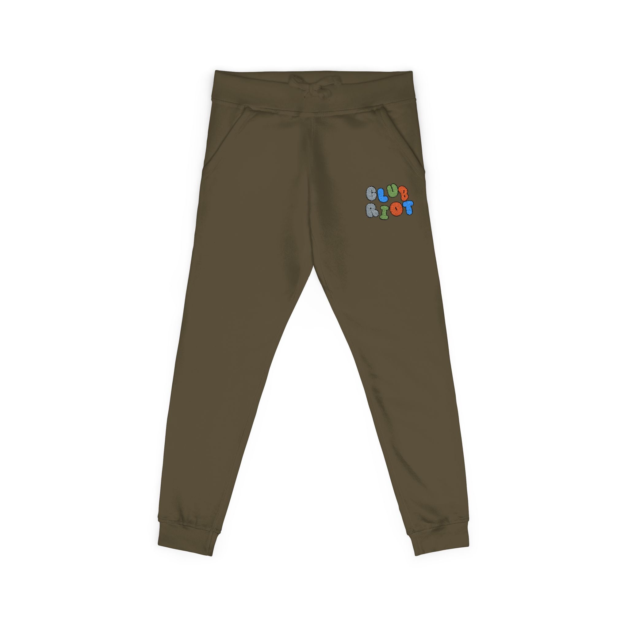 Embroidered Fleece Sweatpants