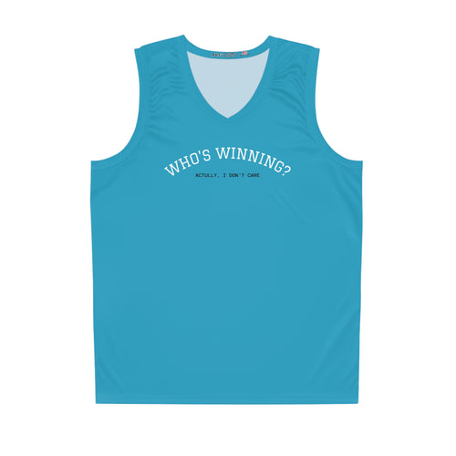 Who’s Winning? Basketball Jersey, Fun Sports Apparel, Perfect for Game Days, Gift for Sports Fans, Casual Summer Wear with Club Riot queer streetwear design