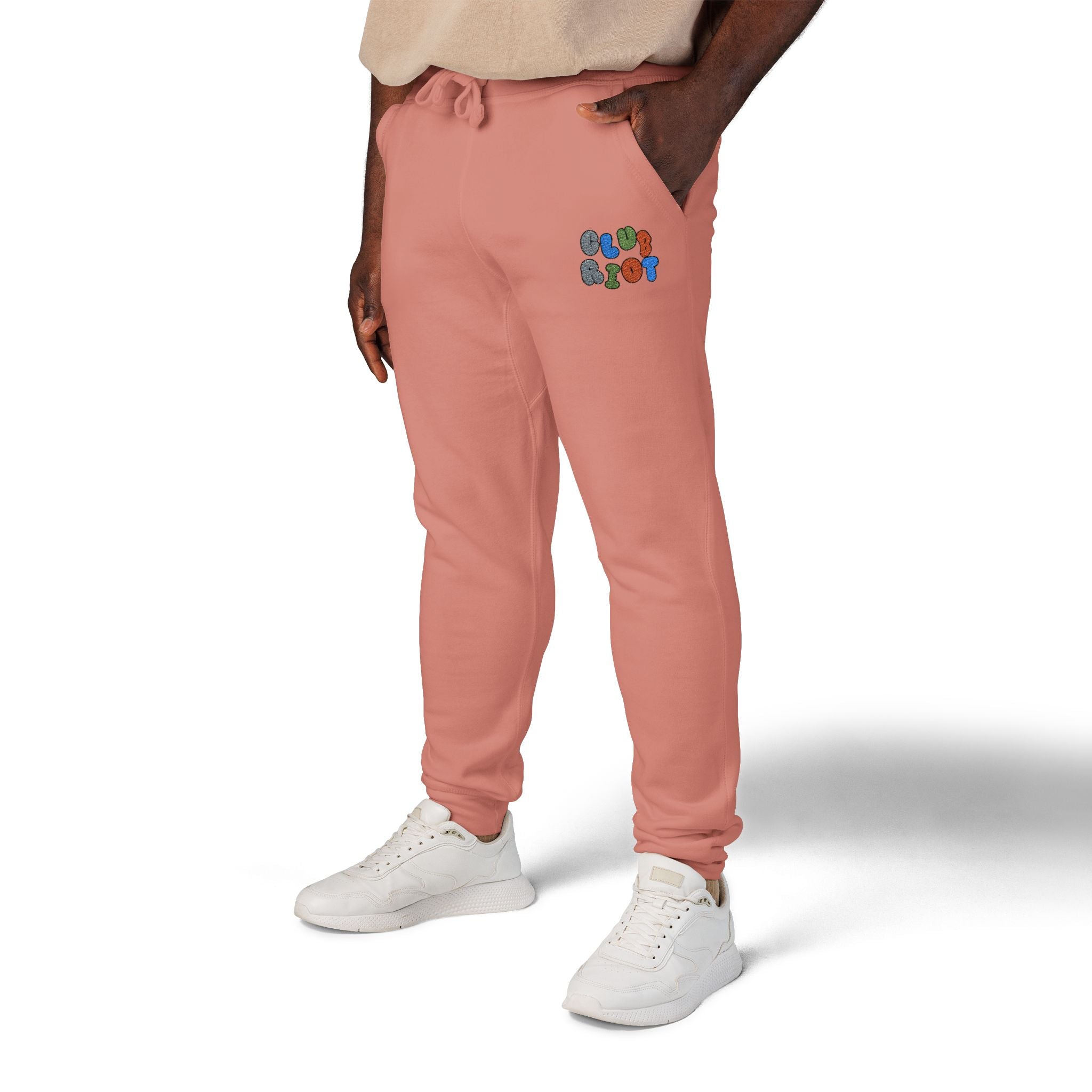 Embroidered Fleece Sweatpants